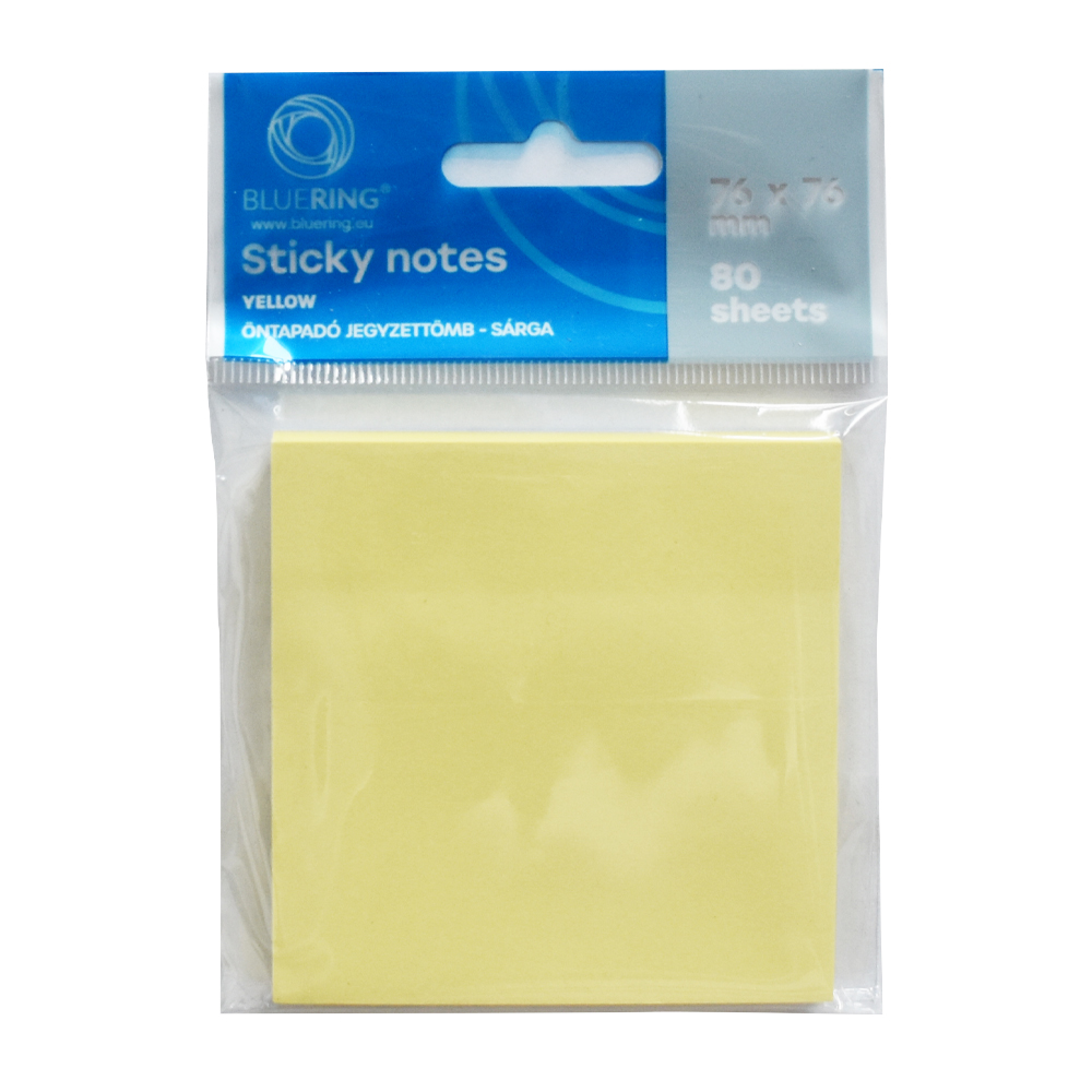 Паперові блоки для нотаток проклеєні, 55 г/м2, 75х75мм, 80шт.